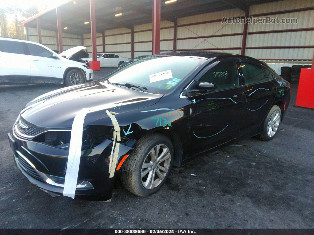 2015 Chrysler 200 Limited Black vin: 1C3CCCAB5FN663182