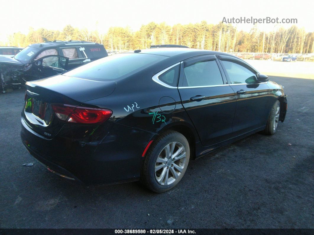 2015 Chrysler 200 Limited Black vin: 1C3CCCAB5FN663182