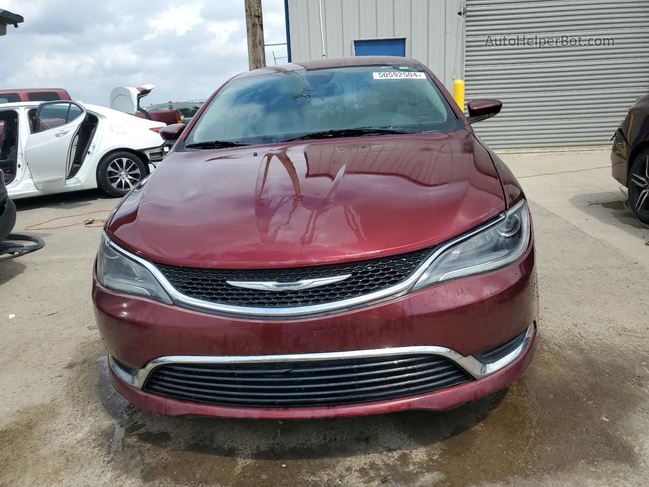 2015 Chrysler 200 Limited Maroon vin: 1C3CCCAB5FN671976