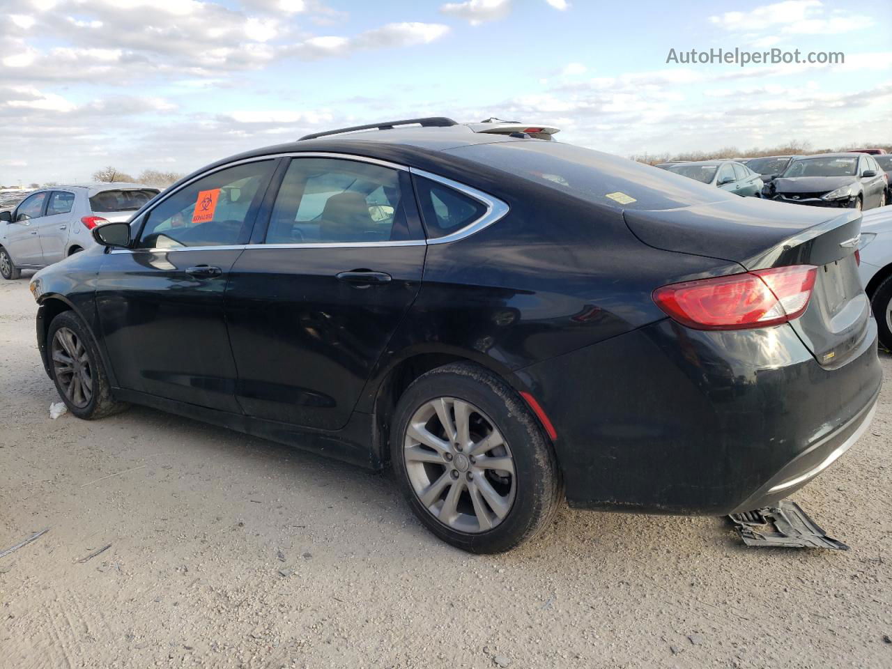 2015 Chrysler 200 Limited Black vin: 1C3CCCAB5FN674733