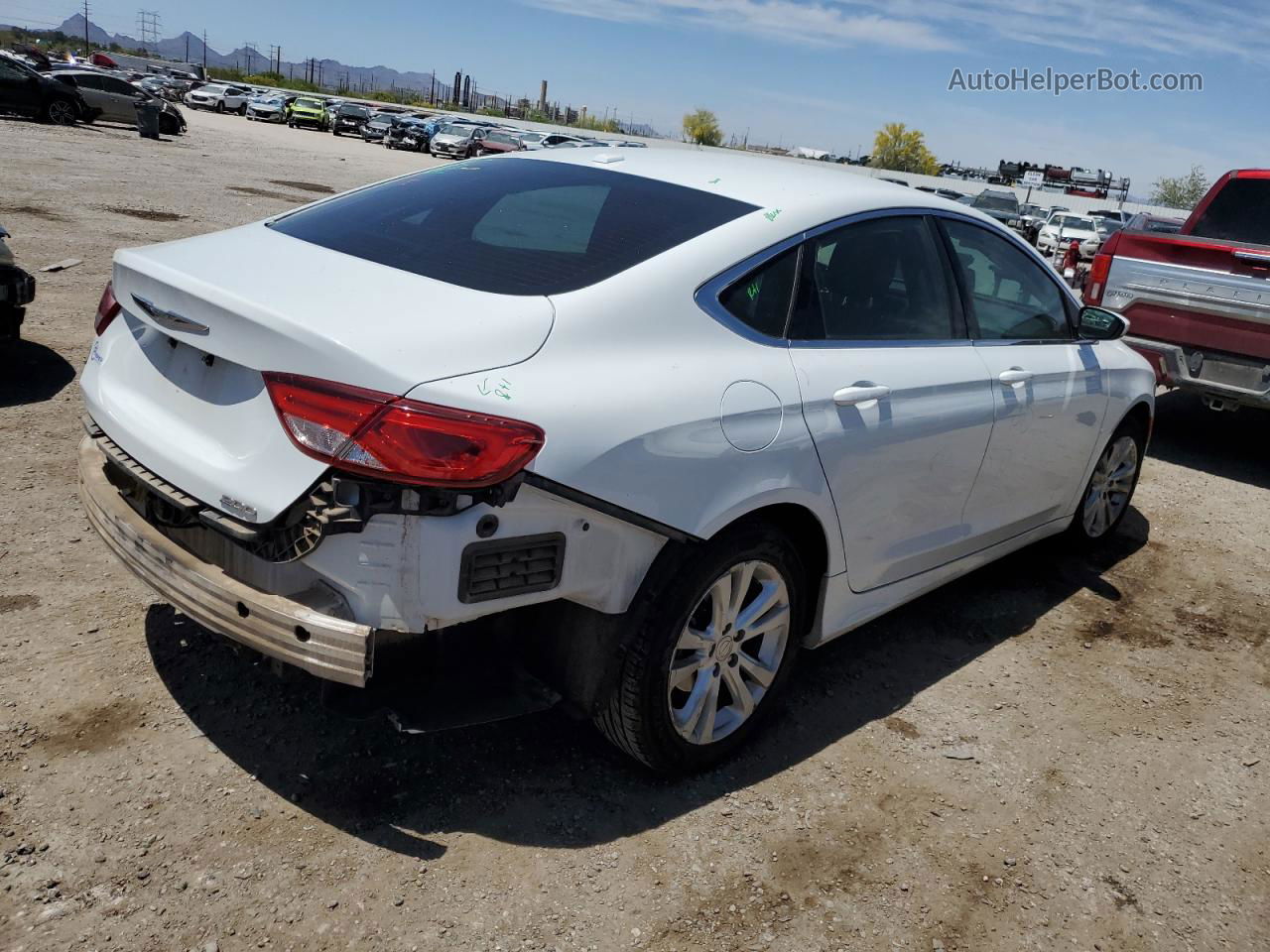 2015 Chrysler 200 Limited Белый vin: 1C3CCCAB5FN680290