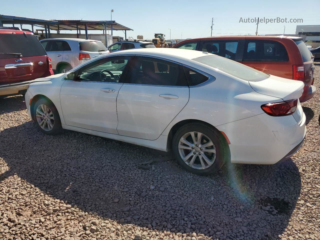 2015 Chrysler 200 Limited White vin: 1C3CCCAB5FN685280