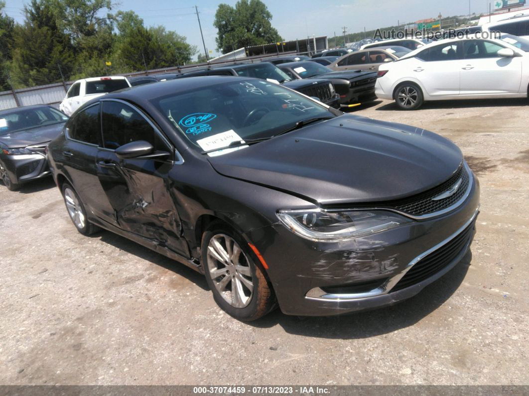 2015 Chrysler 200 Limited Серый vin: 1C3CCCAB5FN692102