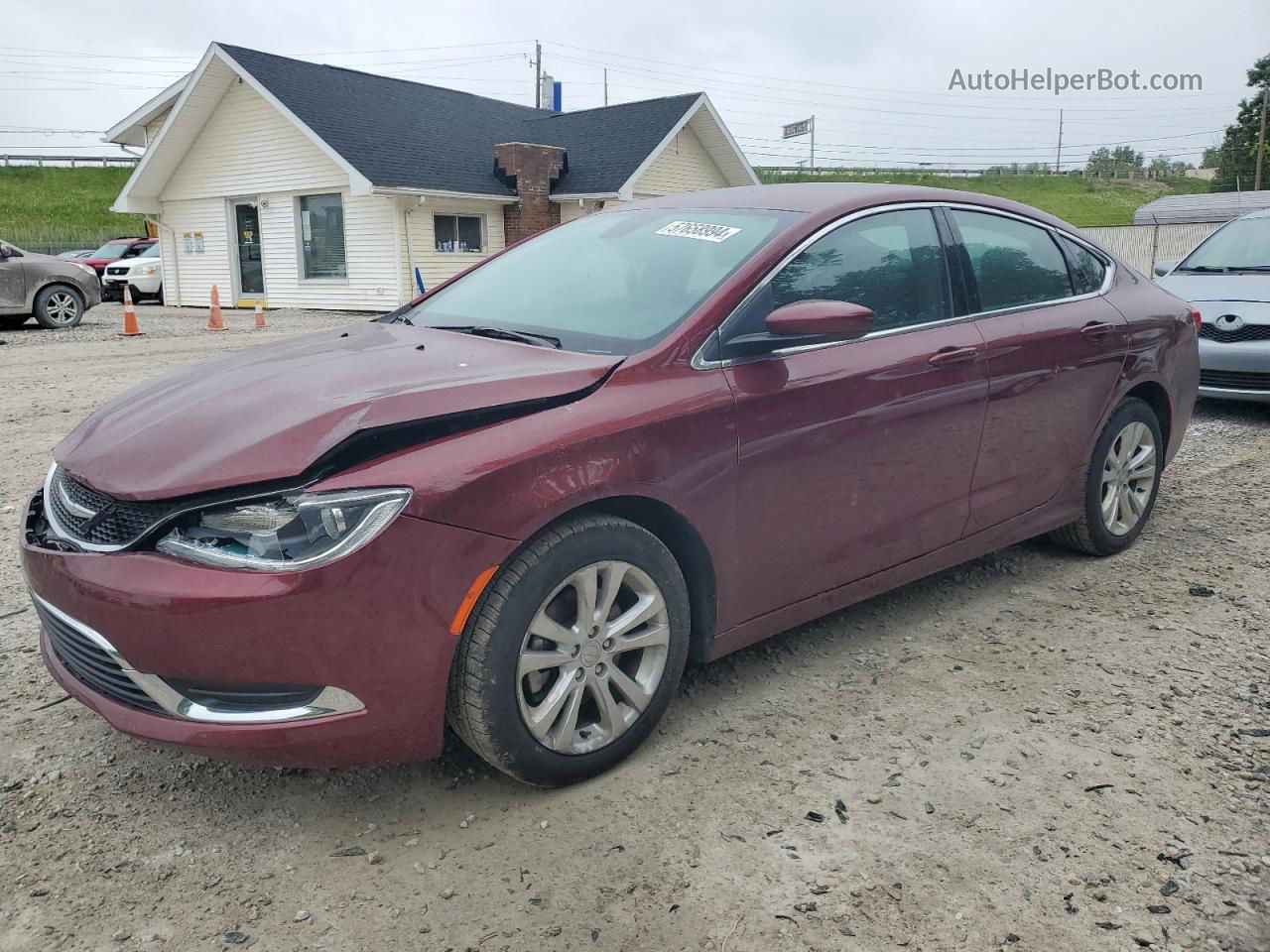 2015 Chrysler 200 Limited Burgundy vin: 1C3CCCAB5FN710078