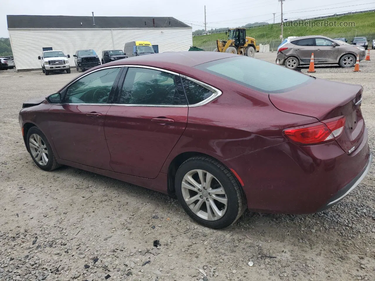 2015 Chrysler 200 Limited Burgundy vin: 1C3CCCAB5FN710078