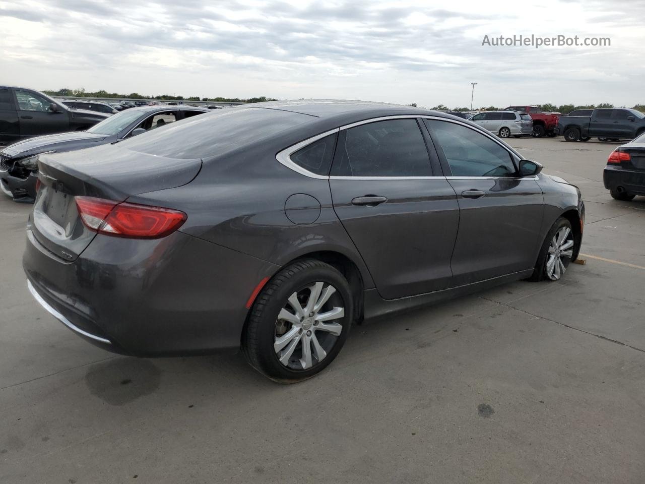 2015 Chrysler 200 Limited Charcoal vin: 1C3CCCAB5FN713000