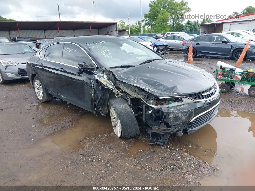 2015 Chrysler 200 Limited Black vin: 1C3CCCAB5FN714860