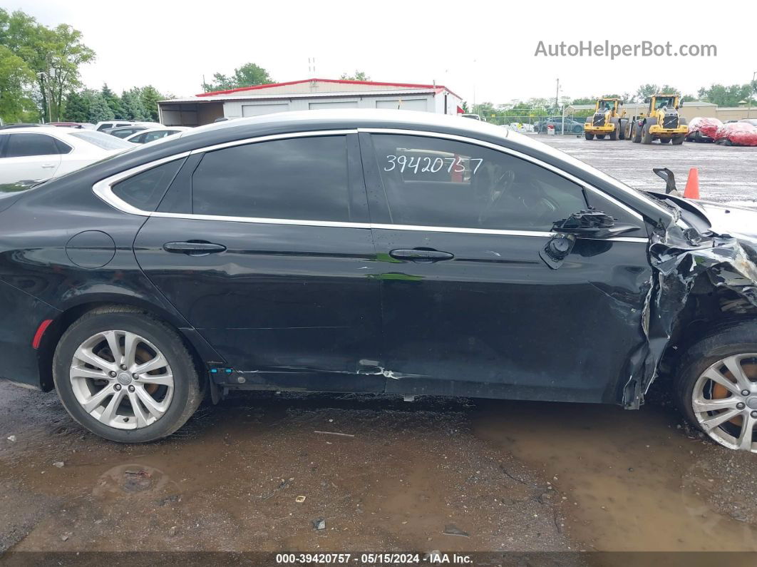 2015 Chrysler 200 Limited Black vin: 1C3CCCAB5FN714860