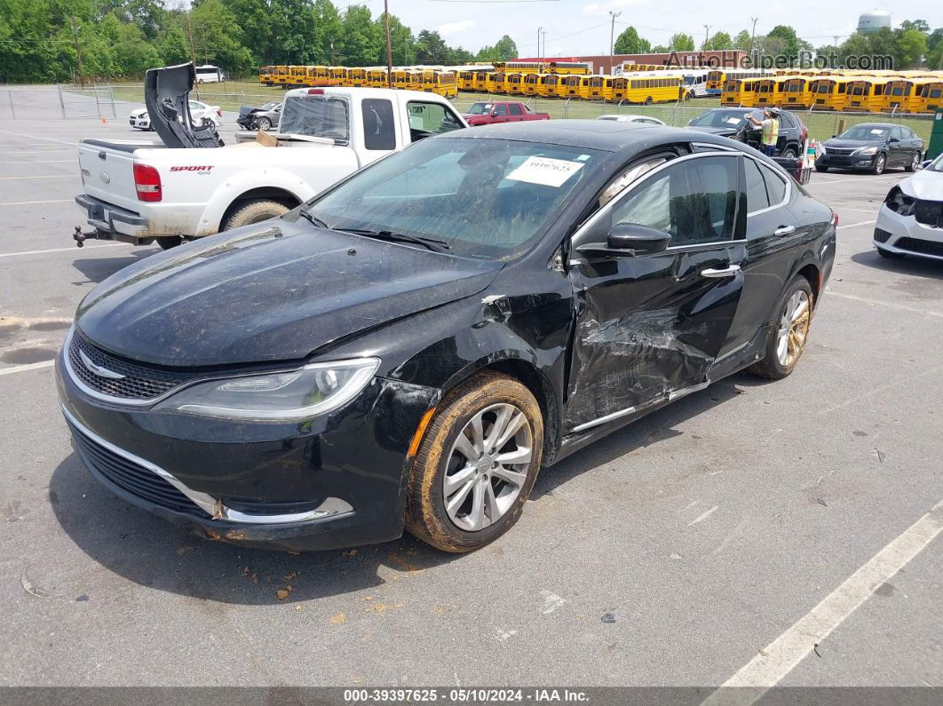 2015 Chrysler 200 Limited Black vin: 1C3CCCAB5FN728371