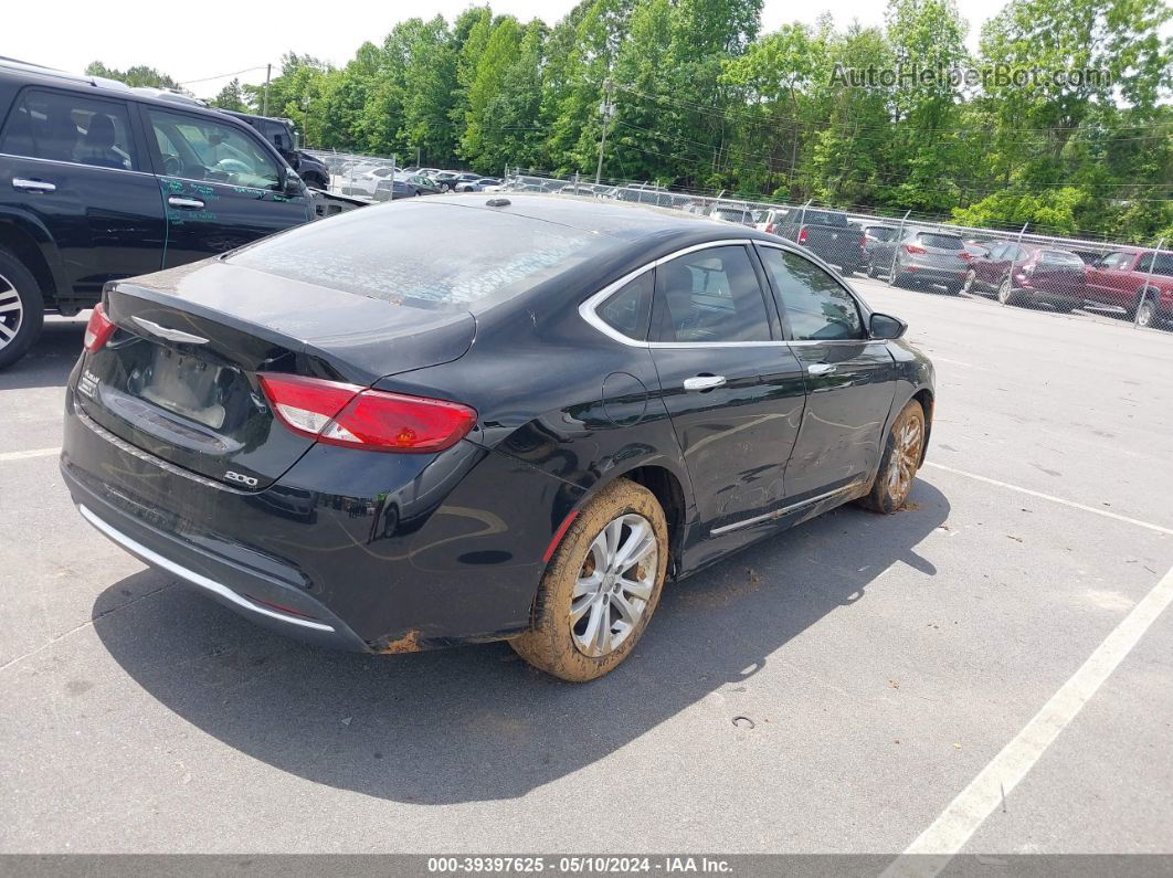 2015 Chrysler 200 Limited Black vin: 1C3CCCAB5FN728371