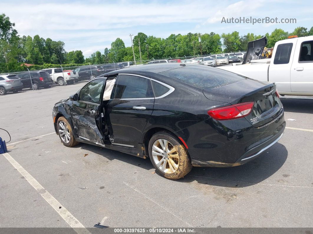 2015 Chrysler 200 Limited Black vin: 1C3CCCAB5FN728371