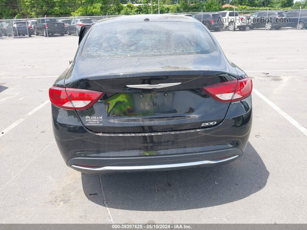 2015 Chrysler 200 Limited Black vin: 1C3CCCAB5FN728371