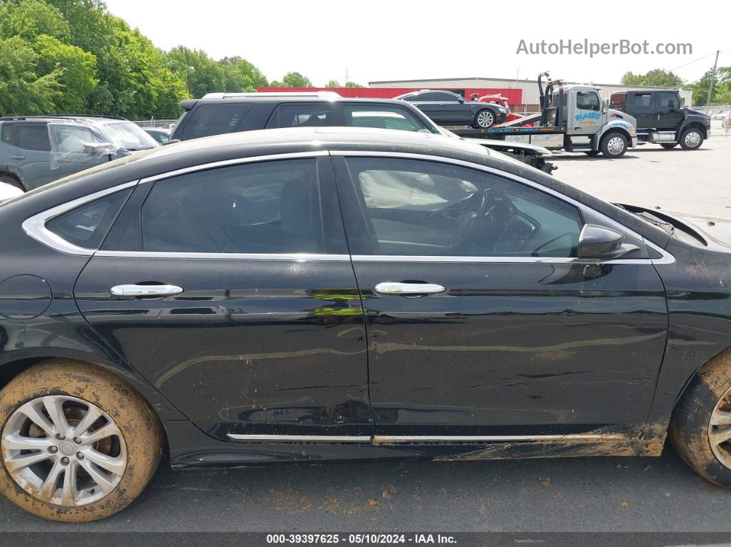 2015 Chrysler 200 Limited Black vin: 1C3CCCAB5FN728371