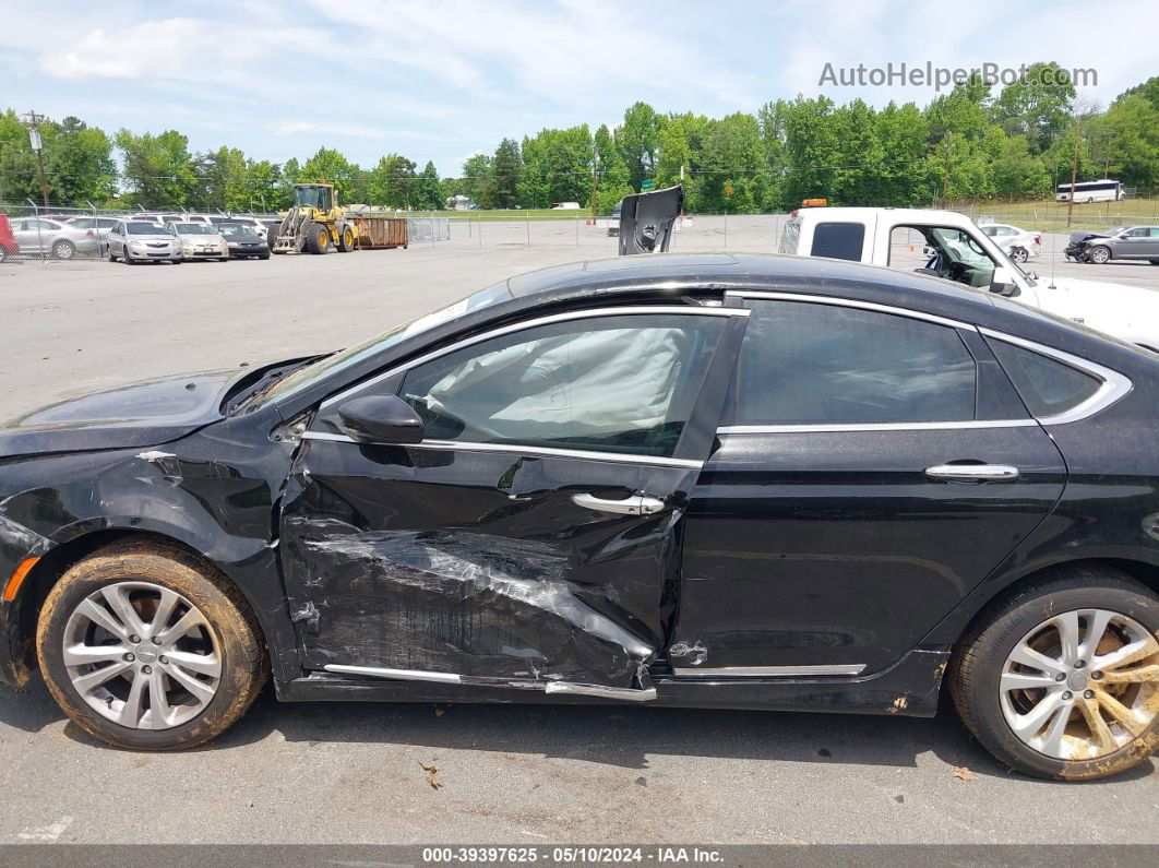 2015 Chrysler 200 Limited Black vin: 1C3CCCAB5FN728371