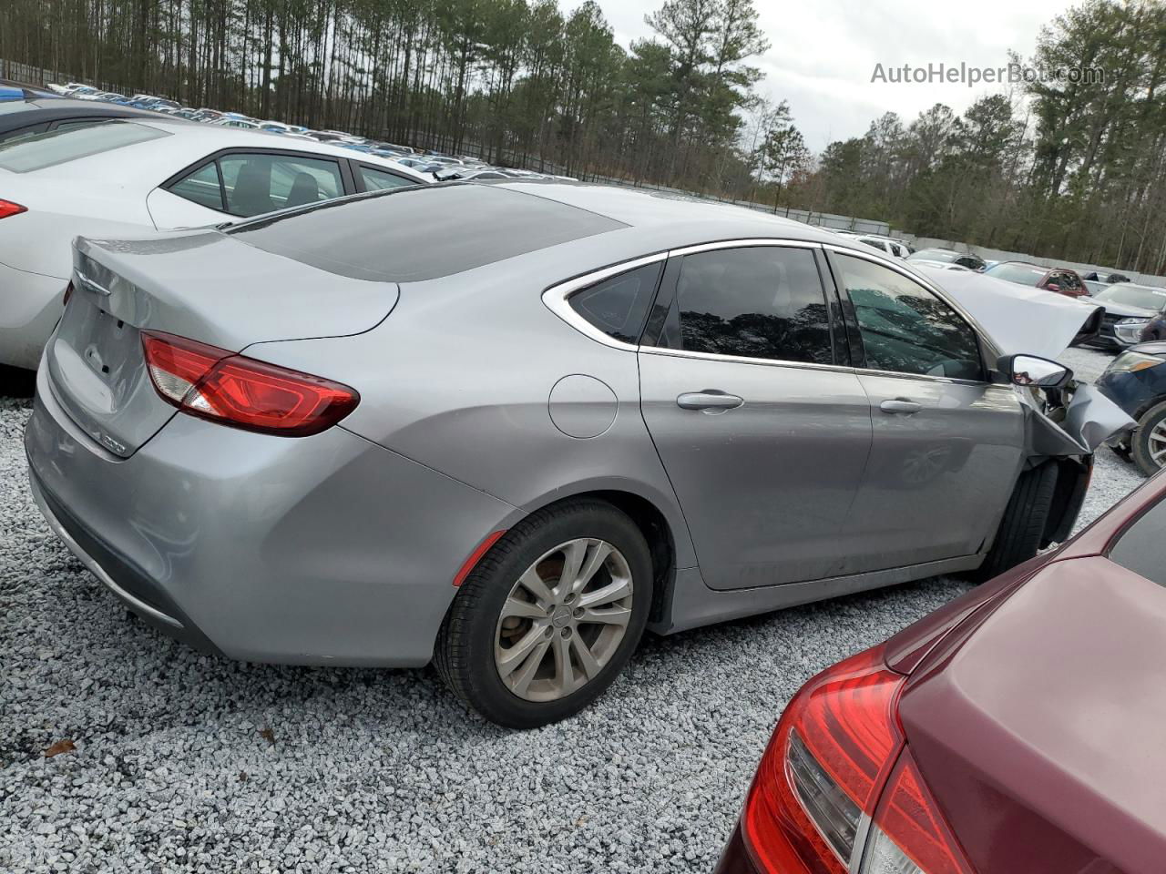 2015 Chrysler 200 Limited Silver vin: 1C3CCCAB5FN754128