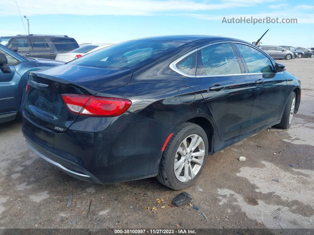 2016 Chrysler 200 Limited Black vin: 1C3CCCAB5GN104409