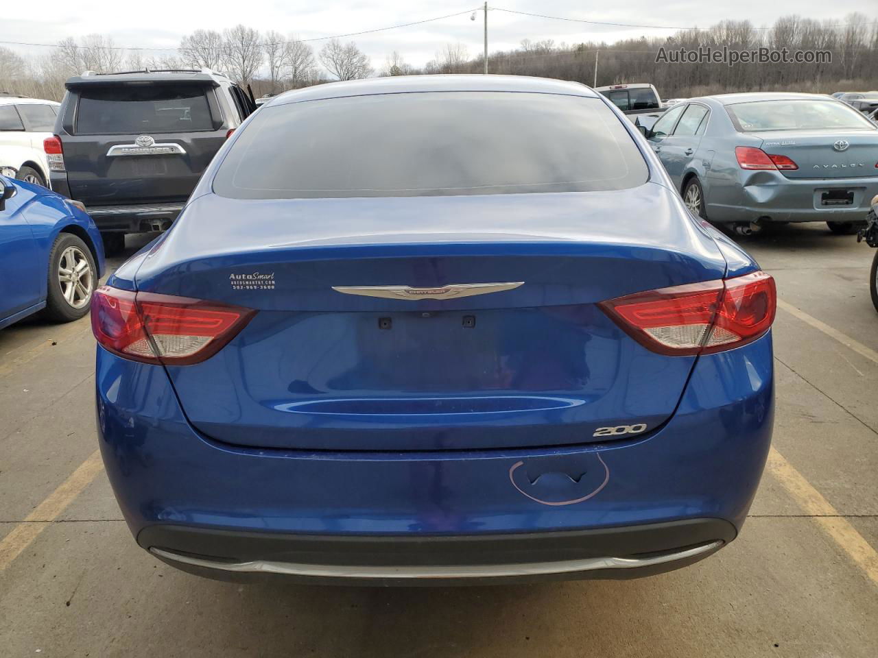 2016 Chrysler 200 Limited Blue vin: 1C3CCCAB5GN107665