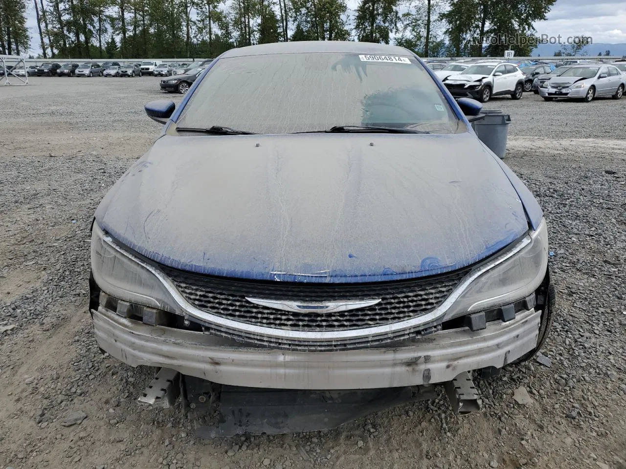 2016 Chrysler 200 Limited Синий vin: 1C3CCCAB5GN113417