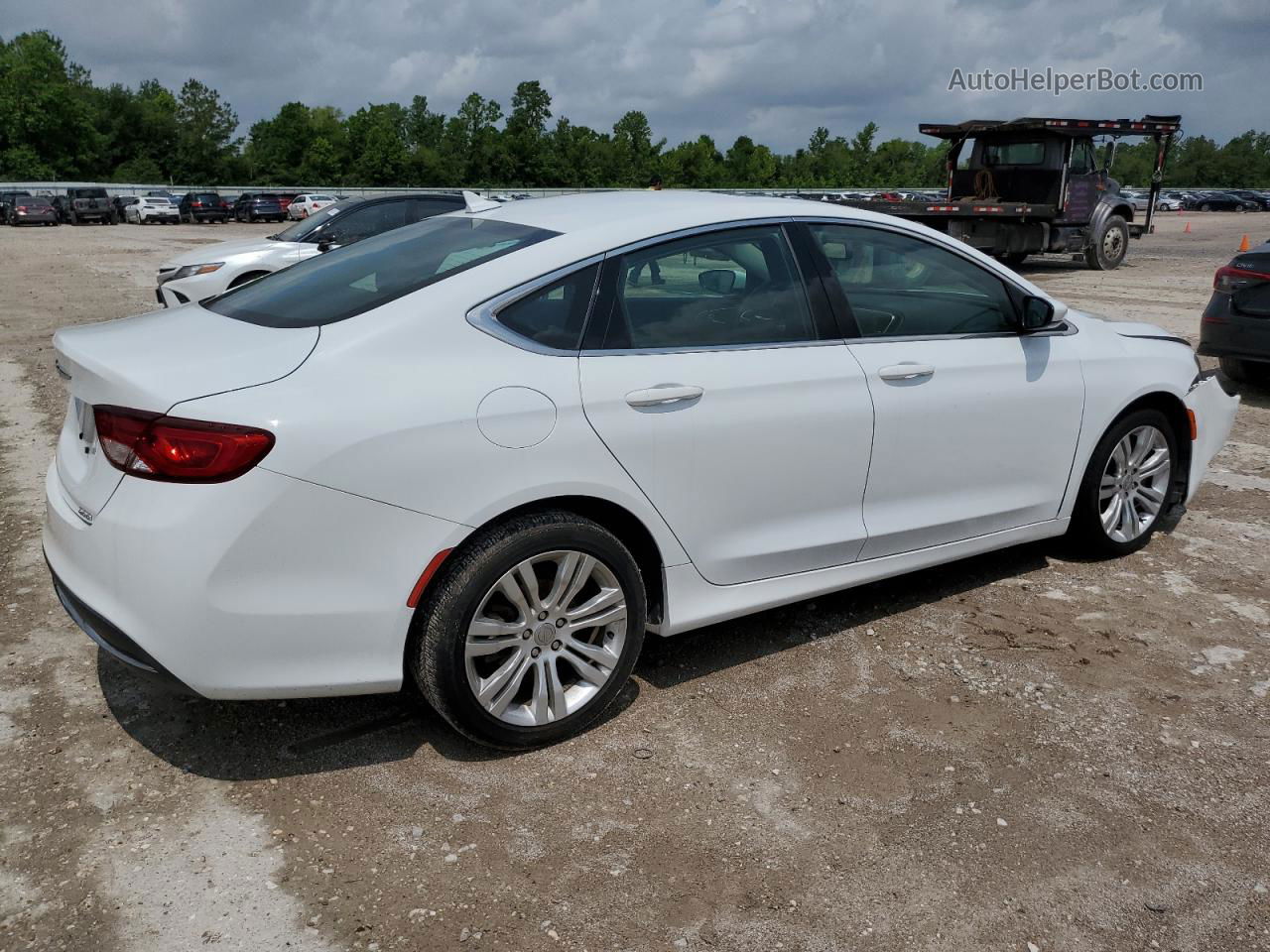 2016 Chrysler 200 Limited White vin: 1C3CCCAB5GN118875