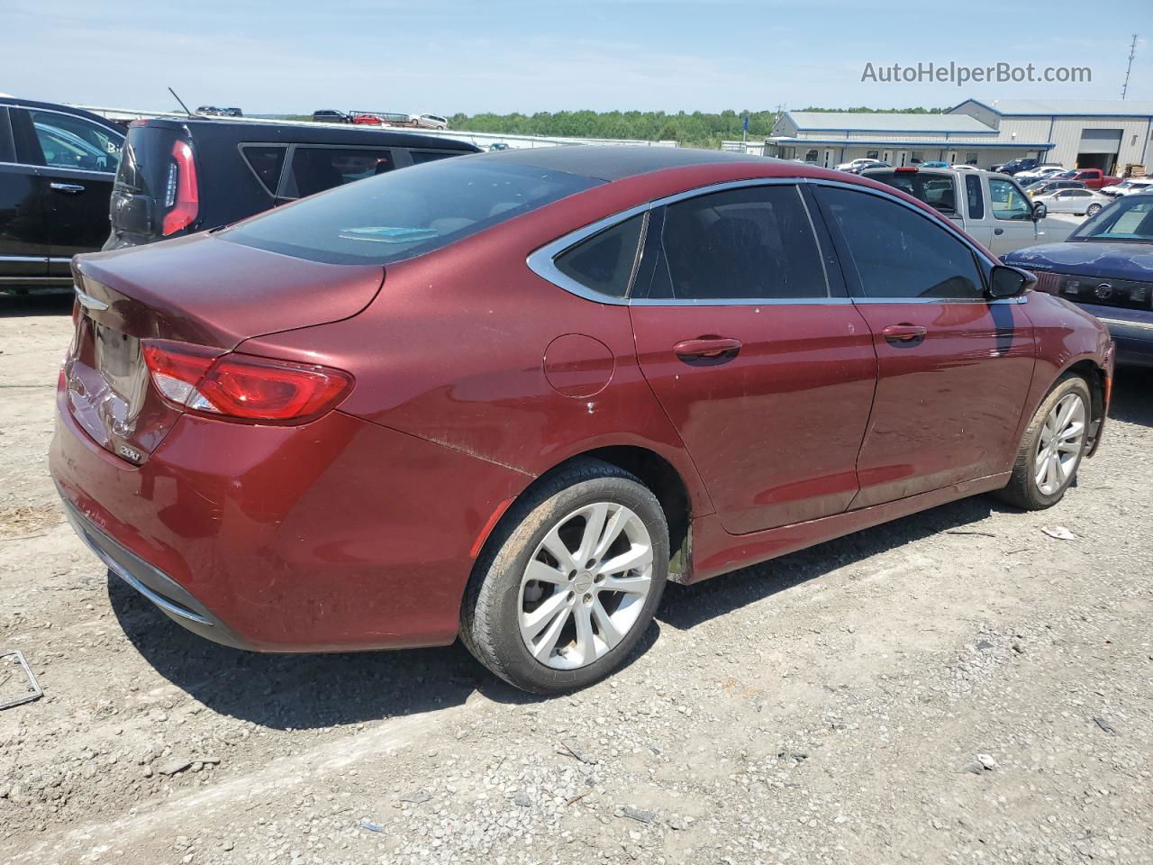 2016 Chrysler 200 Limited Burgundy vin: 1C3CCCAB5GN125020