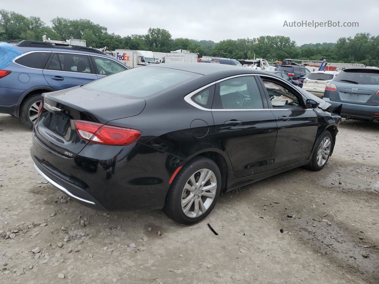 2016 Chrysler 200 Limited Black vin: 1C3CCCAB5GN145560