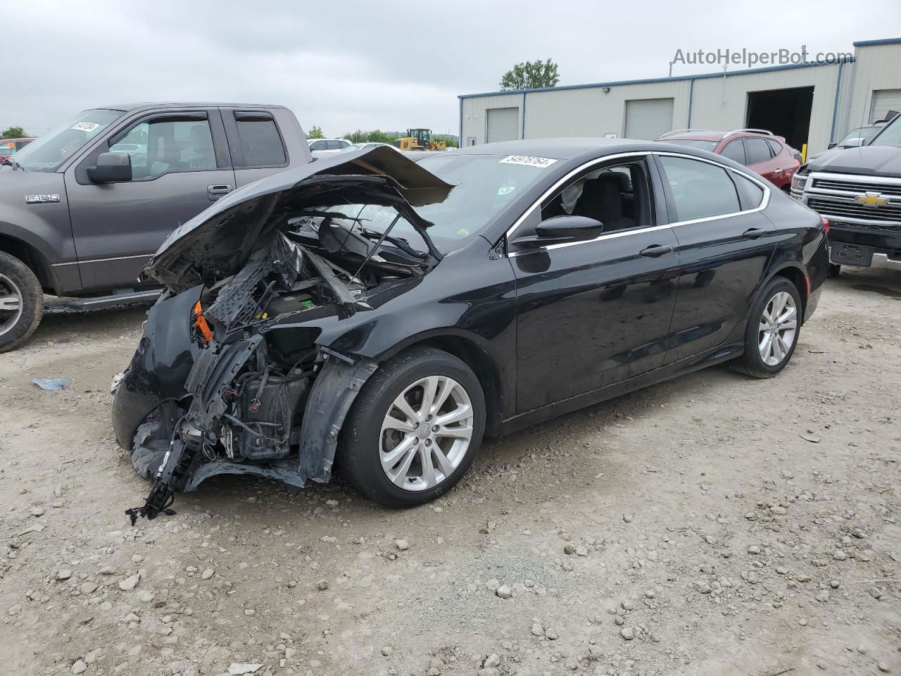 2016 Chrysler 200 Limited Black vin: 1C3CCCAB5GN145560