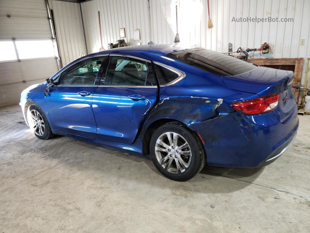 2016 Chrysler 200 Limited Blue vin: 1C3CCCAB5GN149995