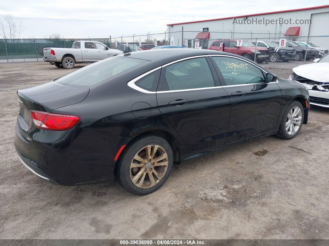 2016 Chrysler 200 Limited Black vin: 1C3CCCAB5GN152668