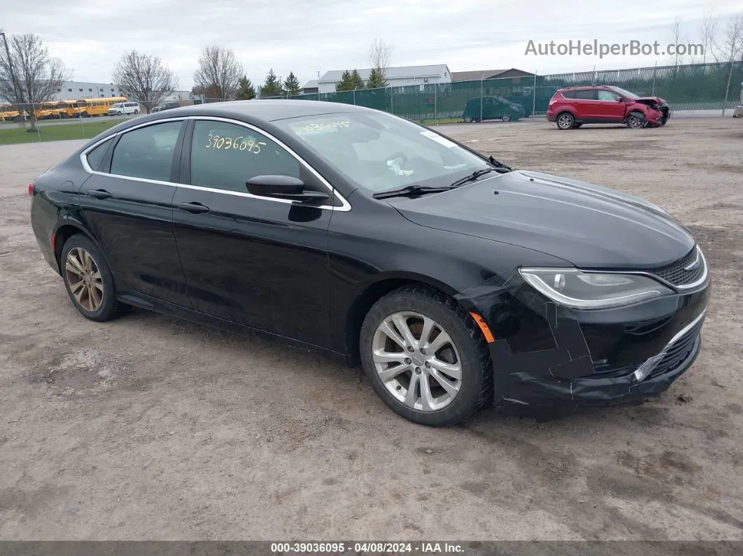 2016 Chrysler 200 Limited Black vin: 1C3CCCAB5GN152668