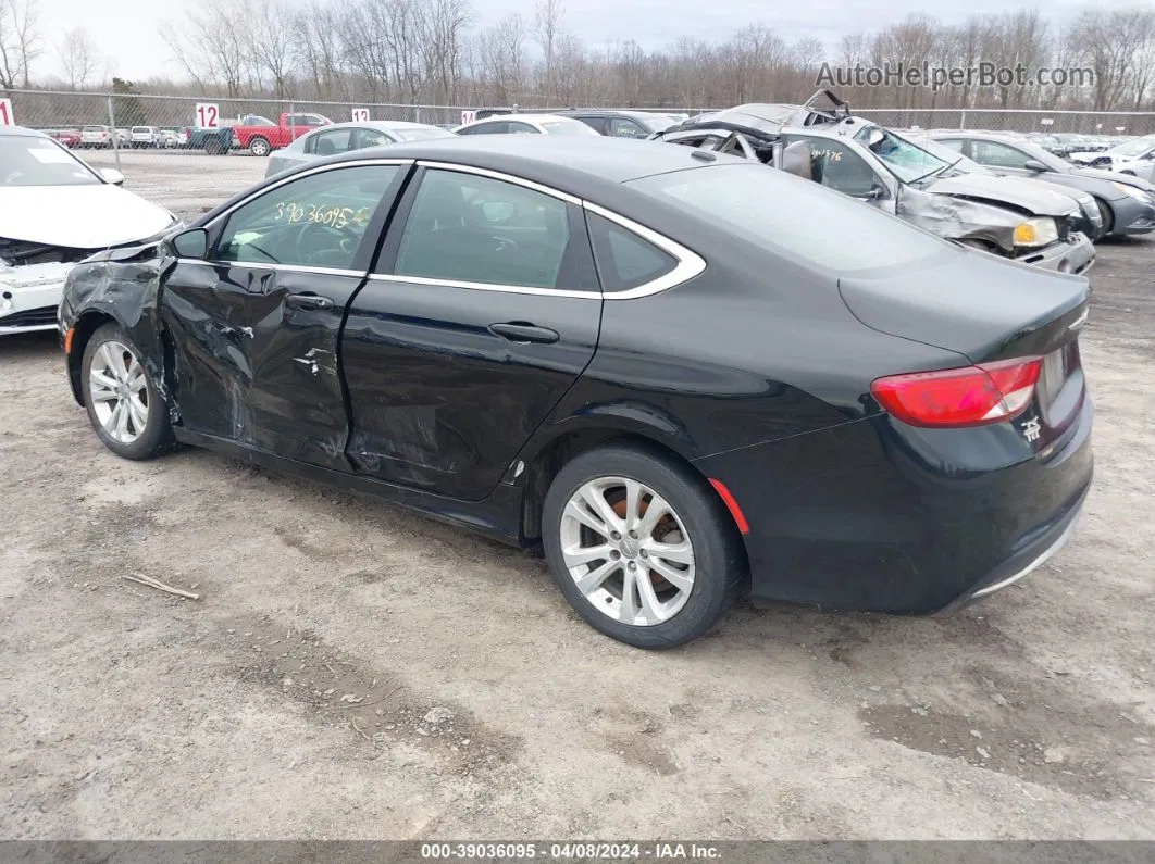 2016 Chrysler 200 Limited Black vin: 1C3CCCAB5GN152668