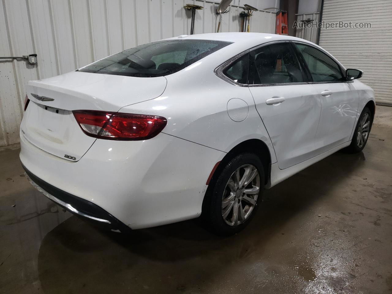 2016 Chrysler 200 Limited White vin: 1C3CCCAB5GN156381