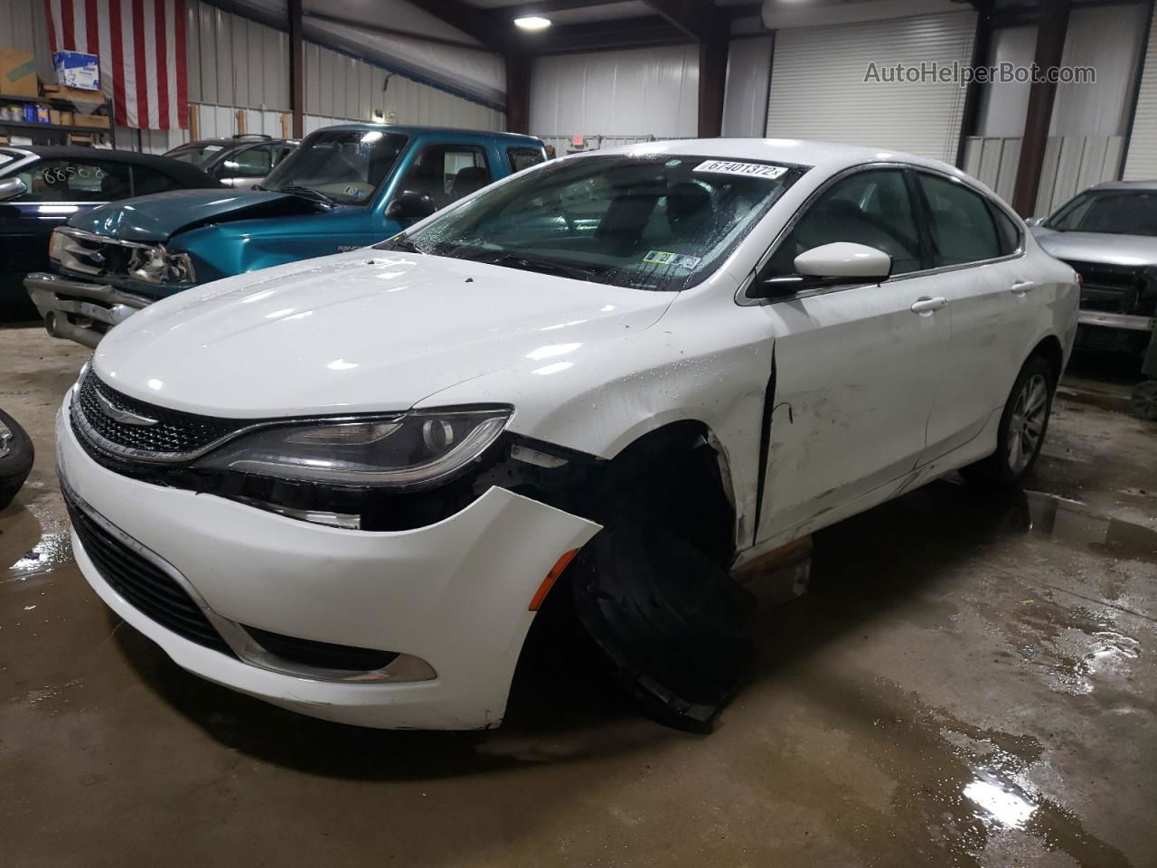 2016 Chrysler 200 Limited White vin: 1C3CCCAB5GN156381