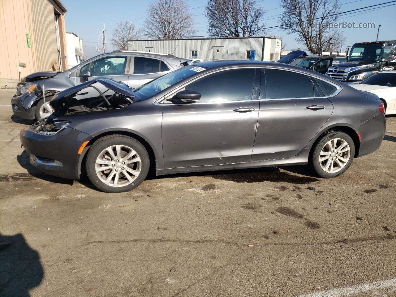 2016 Chrysler 200 Limited Charcoal vin: 1C3CCCAB5GN159815