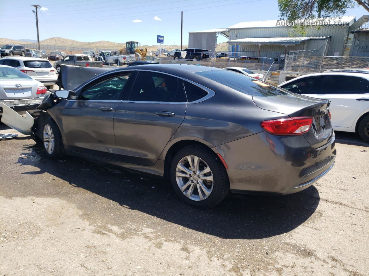 2016 Chrysler 200 Limited Charcoal vin: 1C3CCCAB5GN165727