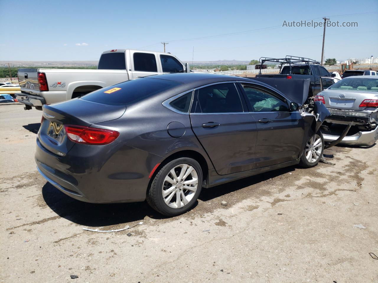 2016 Chrysler 200 Limited Charcoal vin: 1C3CCCAB5GN165727