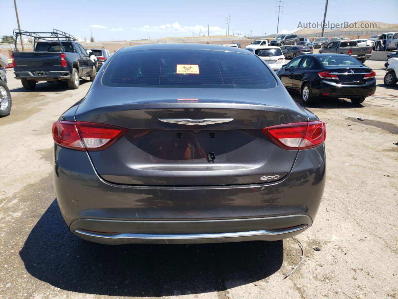 2016 Chrysler 200 Limited Charcoal vin: 1C3CCCAB5GN165727