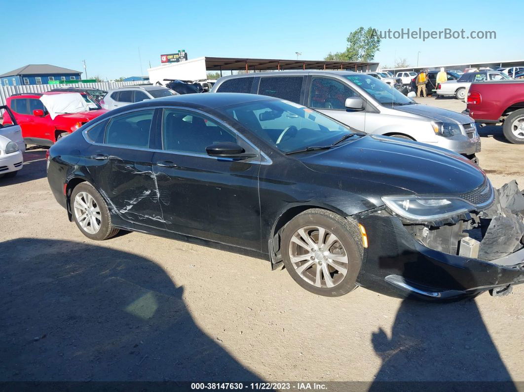 2016 Chrysler 200 Limited Black vin: 1C3CCCAB5GN165968