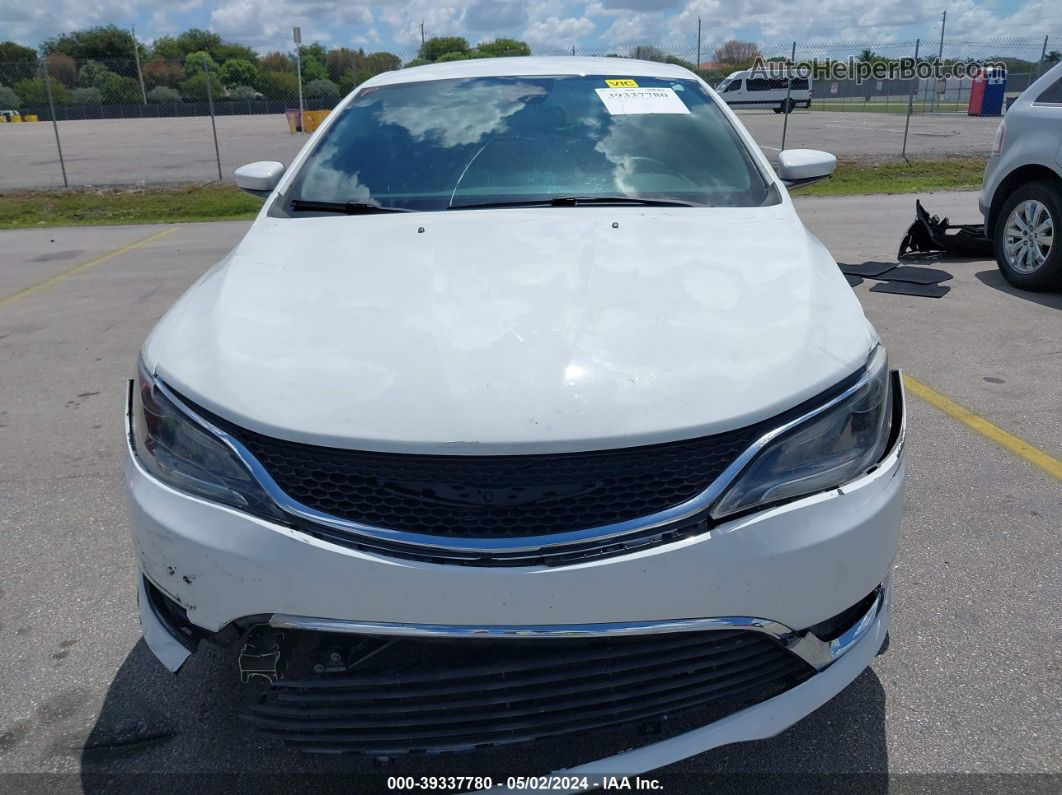 2016 Chrysler 200 Limited White vin: 1C3CCCAB5GN169602