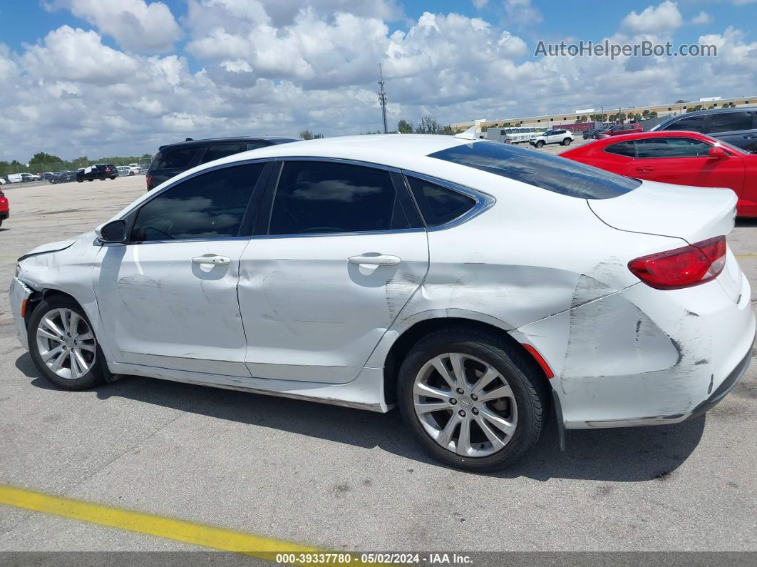 2016 Chrysler 200 Limited White vin: 1C3CCCAB5GN169602