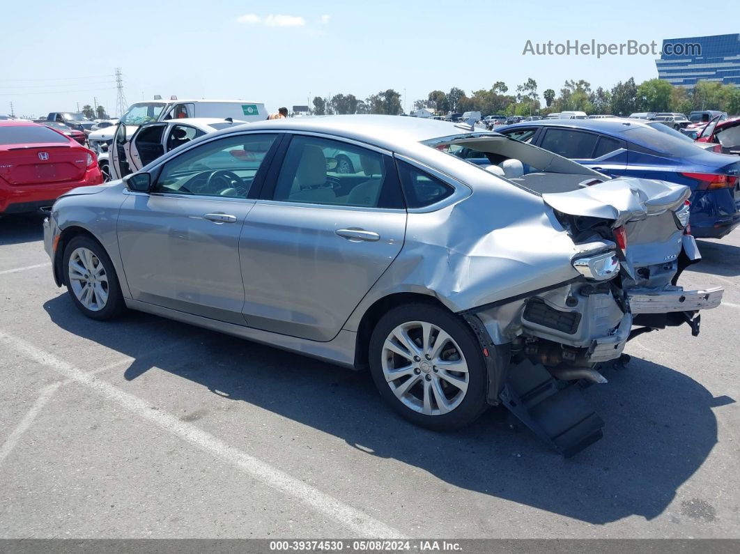 2016 Chrysler 200 Limited Silver vin: 1C3CCCAB5GN171754