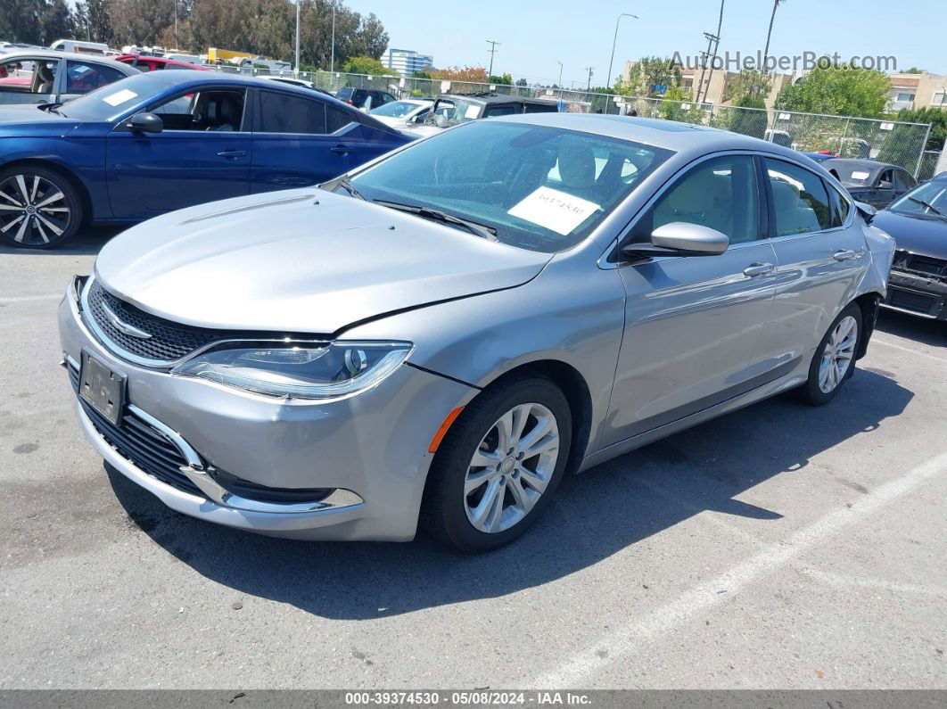 2016 Chrysler 200 Limited Silver vin: 1C3CCCAB5GN171754