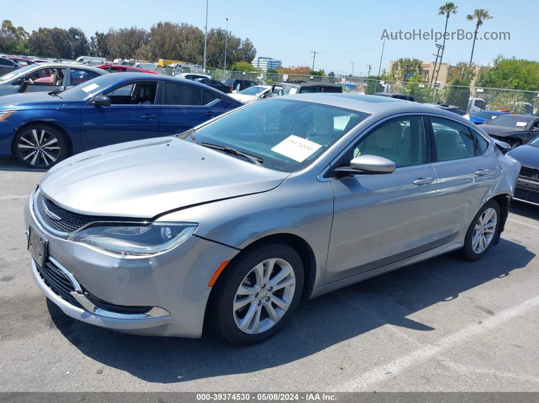 2016 Chrysler 200 Limited Silver vin: 1C3CCCAB5GN171754