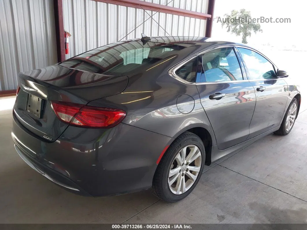 2016 Chrysler 200 Limited Platinum Gray vin: 1C3CCCAB5GN175562