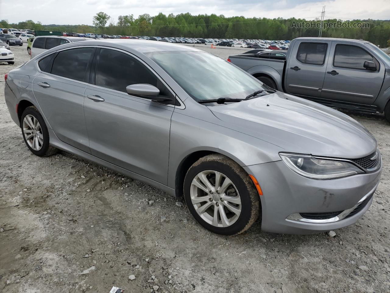 2016 Chrysler 200 Limited Серебряный vin: 1C3CCCAB5GN178638