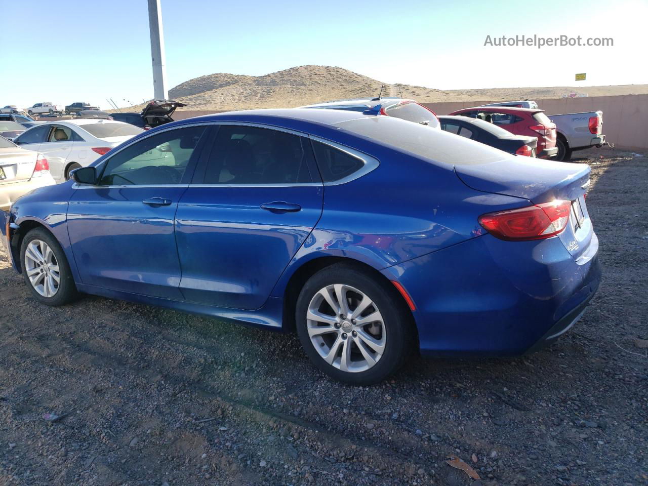 2017 Chrysler 200 Limited Blue vin: 1C3CCCAB5HN500423