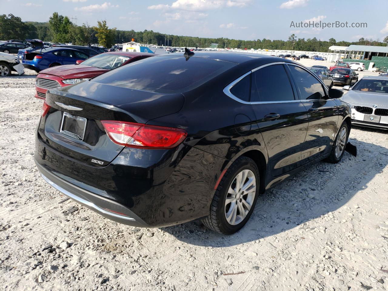 2017 Chrysler 200 Limited Black vin: 1C3CCCAB5HN503211