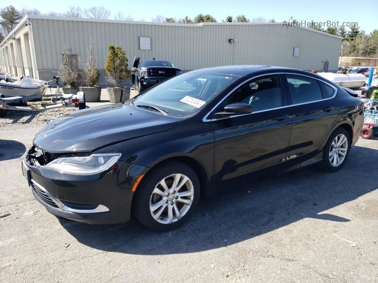 2015 Chrysler 200 Limited Black vin: 1C3CCCAB6FN528552