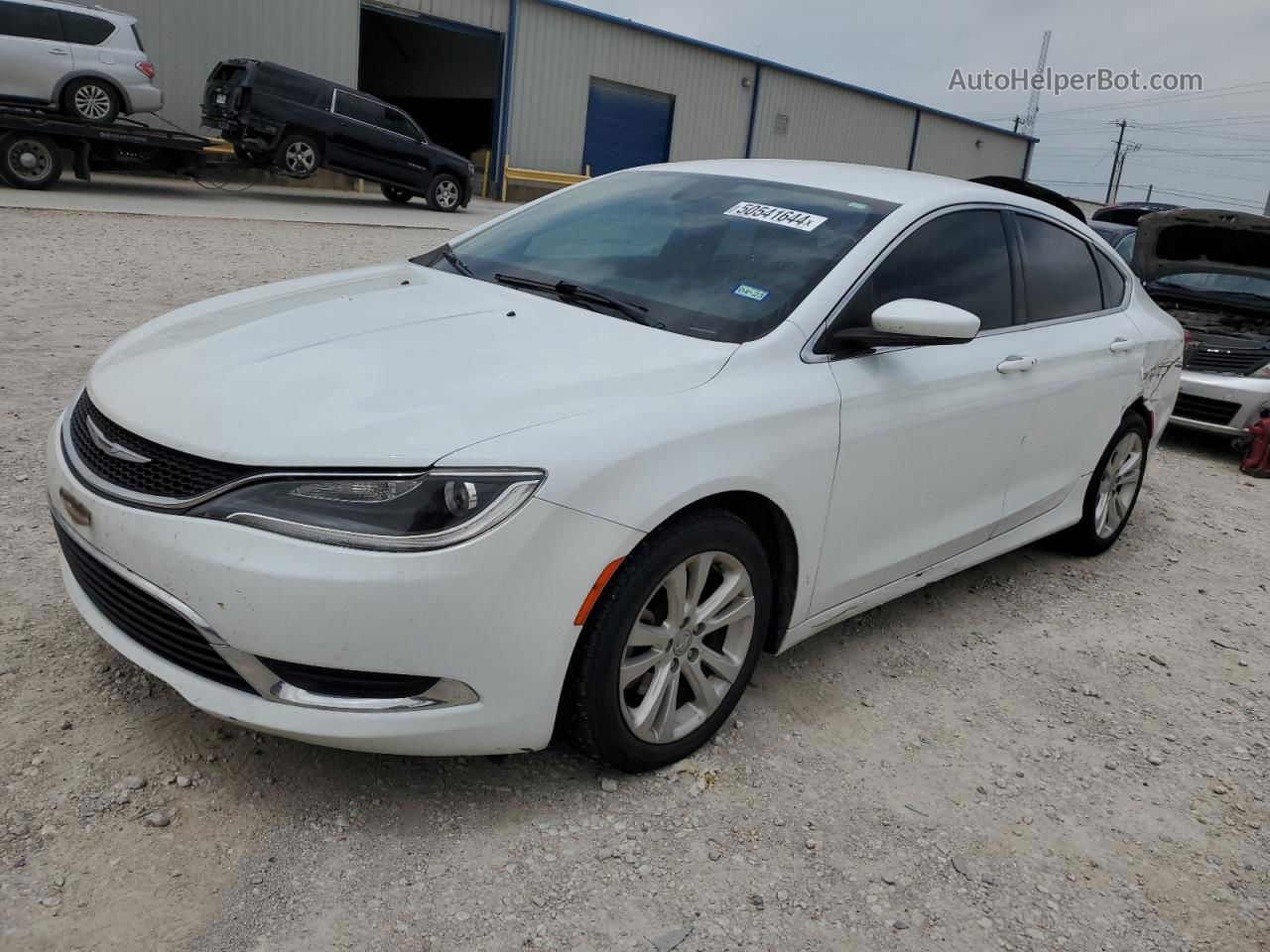 2015 Chrysler 200 Limited White vin: 1C3CCCAB6FN539373