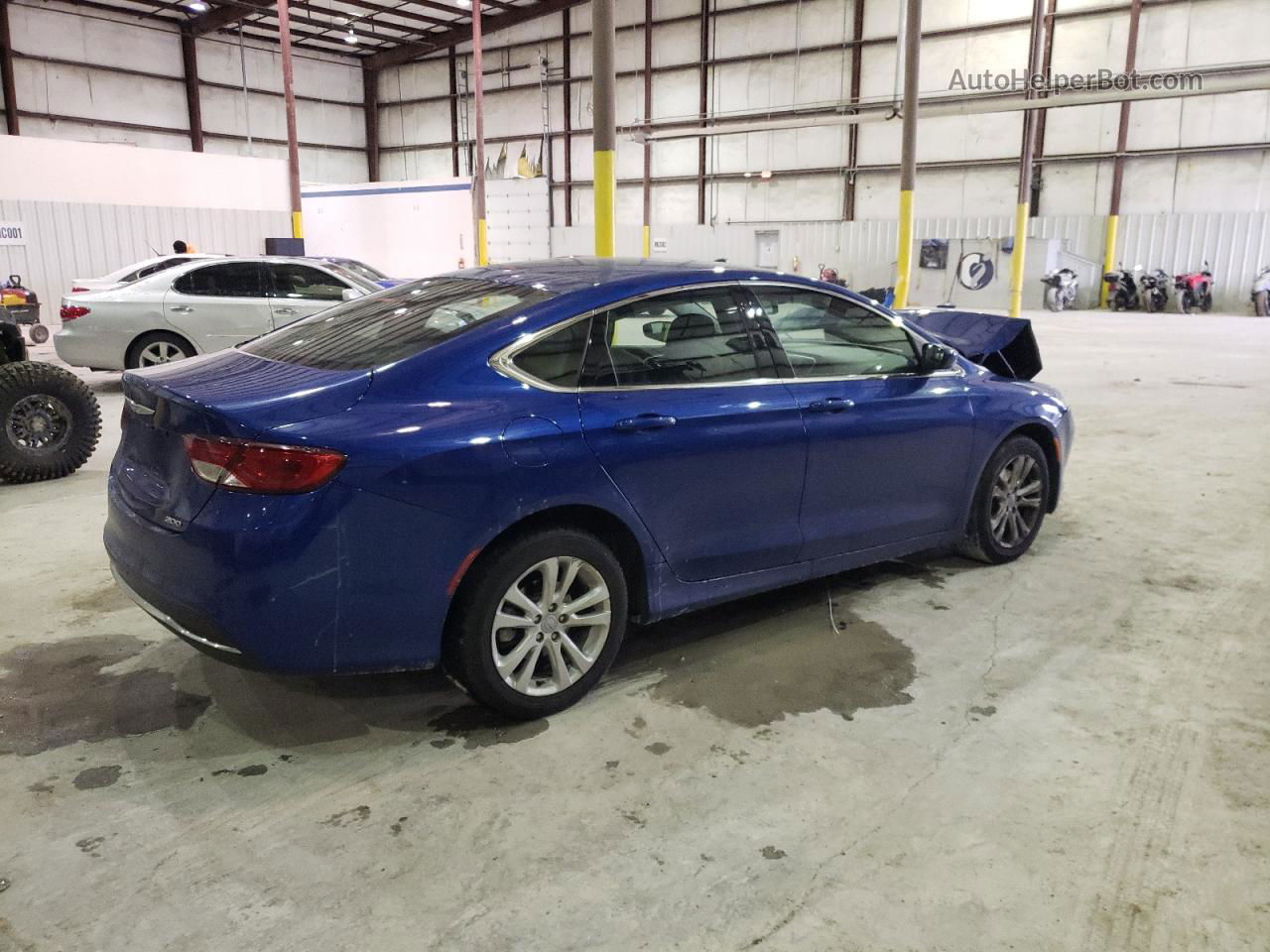 2015 Chrysler 200 Limited Blue vin: 1C3CCCAB6FN548042