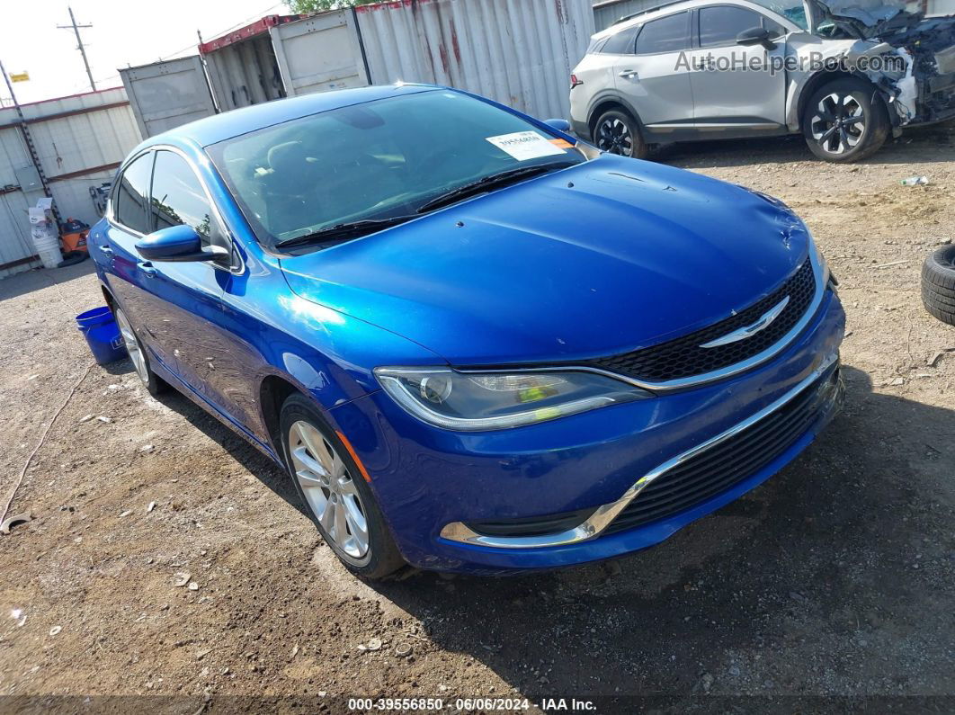 2015 Chrysler 200 Limited Синий vin: 1C3CCCAB6FN554424